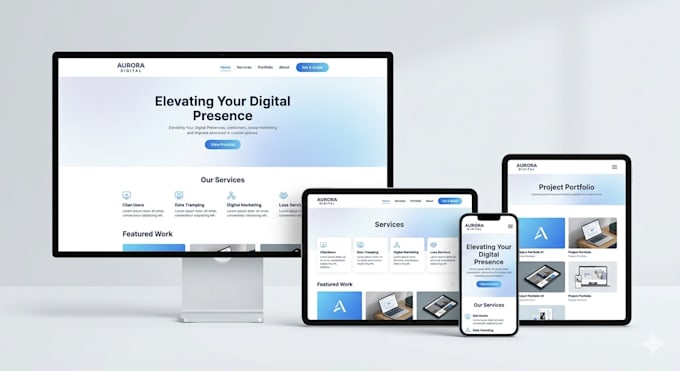 design a modern responsive website