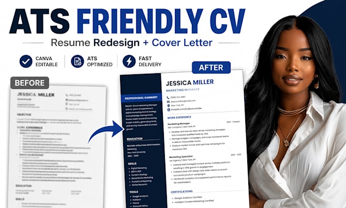 redesign your resume into a modern ats friendly cv