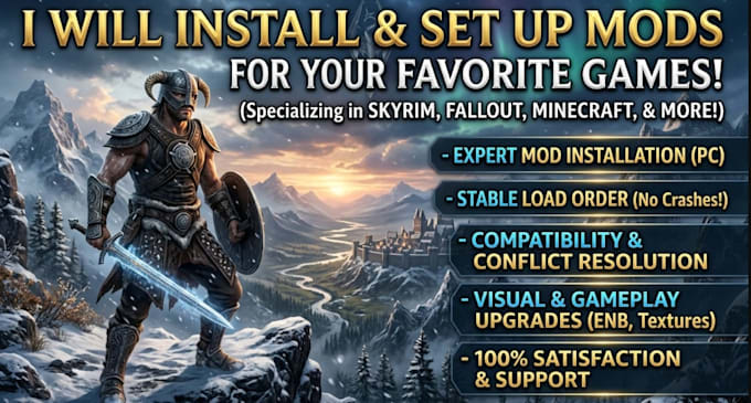 install and set up mods for your favorite games