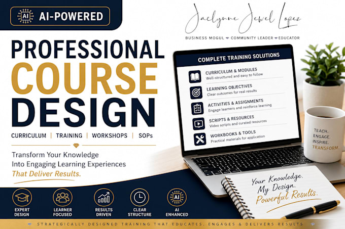 create a professional online course curriculum using ai
