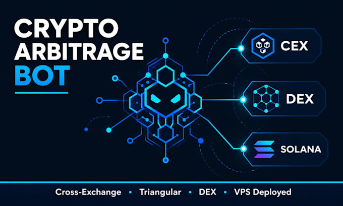 build crypto arbitrage bot, triangular arbitrage bot, dex arbitrage trading bot