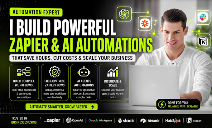 build complex workflows, fix zapier or ai agents automation