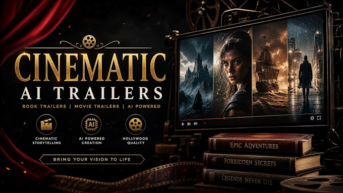 create cinematic ai book trailers and movie trailers