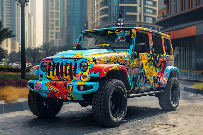 vehicle wrap, car wrap design