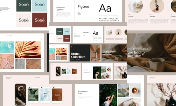 Esign kit di branding di lusso, logo, identità del marchio e guida allo ...