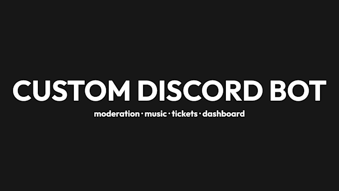 create your custom discord bot