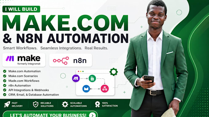 made com make com automation n8n automation made com make com API integrations