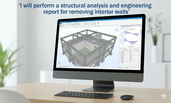 perform a structural analysis and engineering report for removing interior walls