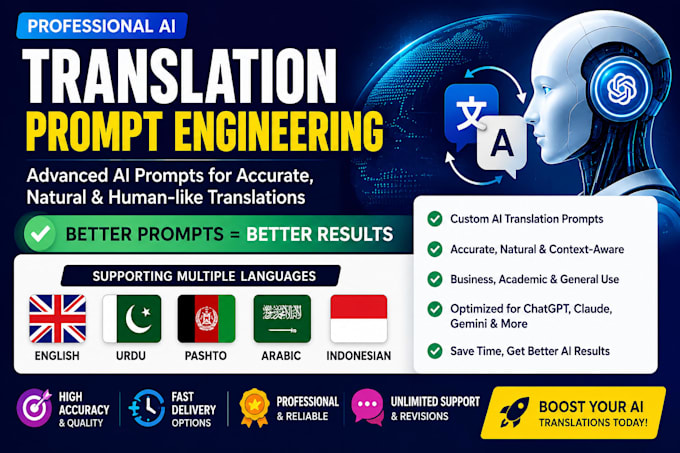create professional ai translation prompts