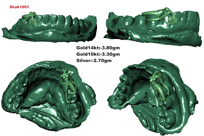 design any custom grillz in 3d cad