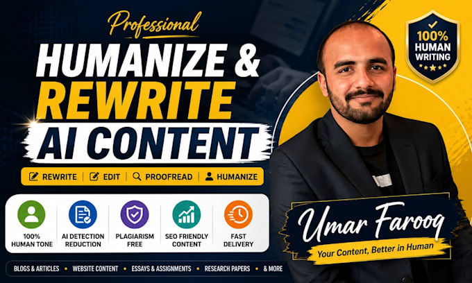 rewrite, edit and humanize ai content