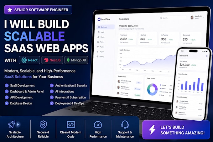 build scalable saas web apps with react nestjs and mongodb