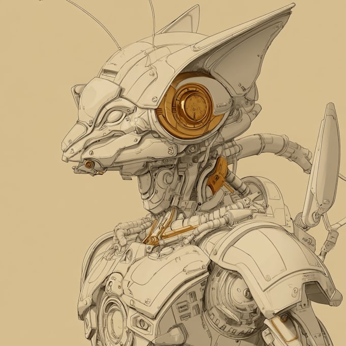 create custom mecha robot art