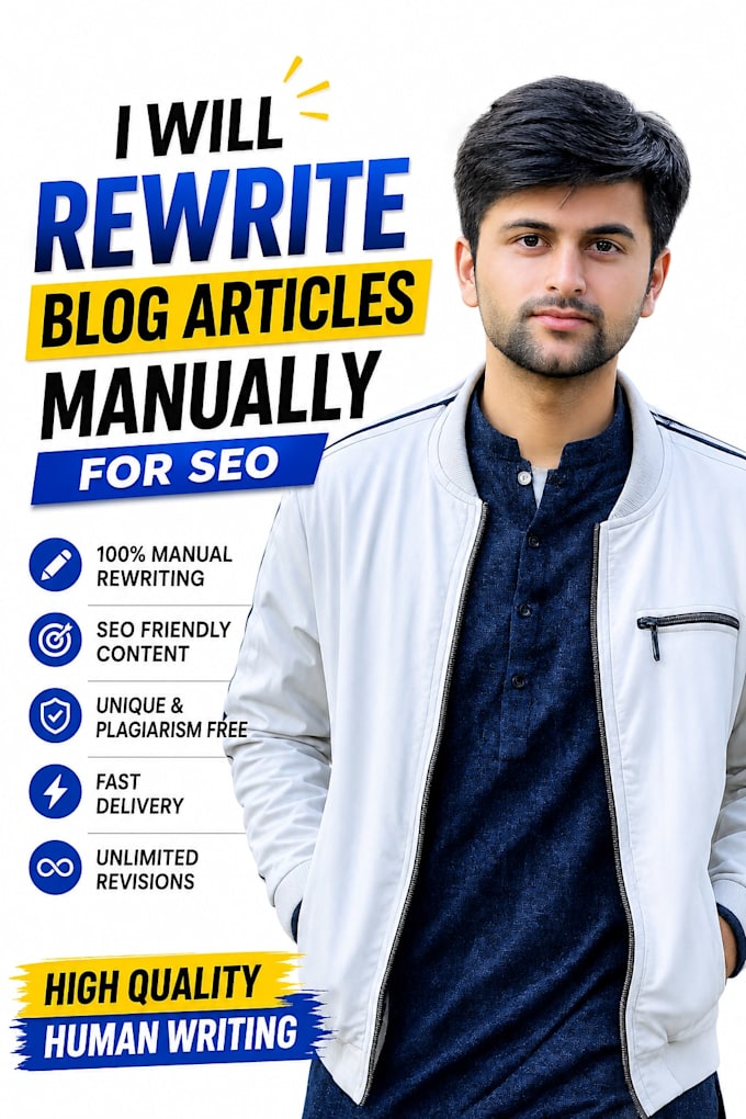 rewrite blog articles manually for seo