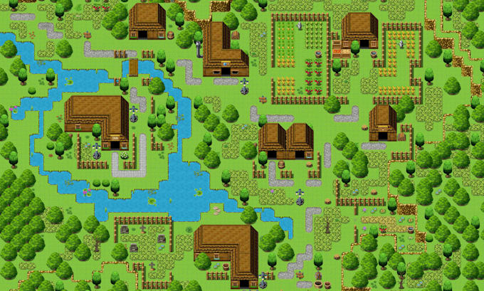 create custom map, tiled map and tileset for your game in rpgmaker mv or mz