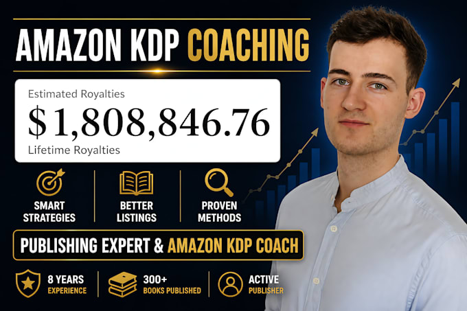 give expert amazon KDP coaching to improve book sales