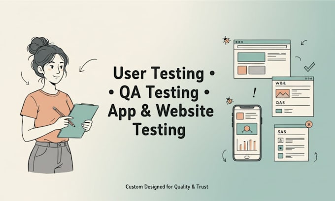 user testing beta test qa test website testing saas testing android app test