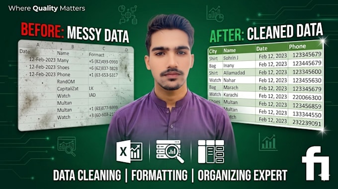excel data cleaning formatting and organize messy data