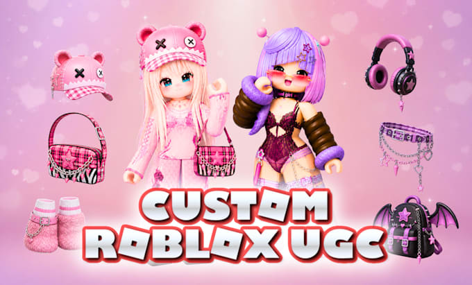 create custom roblox ugc model, accessories, hair, and props