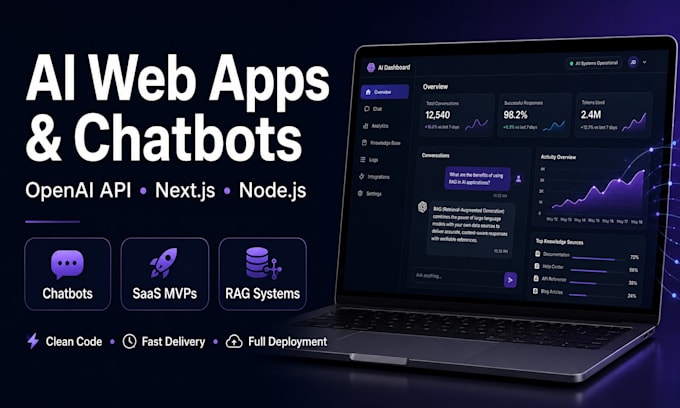 build an ai powered web app or chatbot with nextjs
