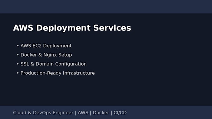 deploy your application on AWS ec2 with nginx SSL and docker