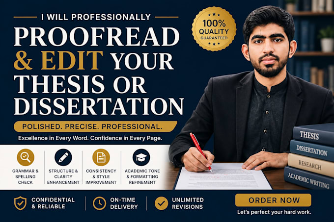 proofread and edit your thesis or dissertation
