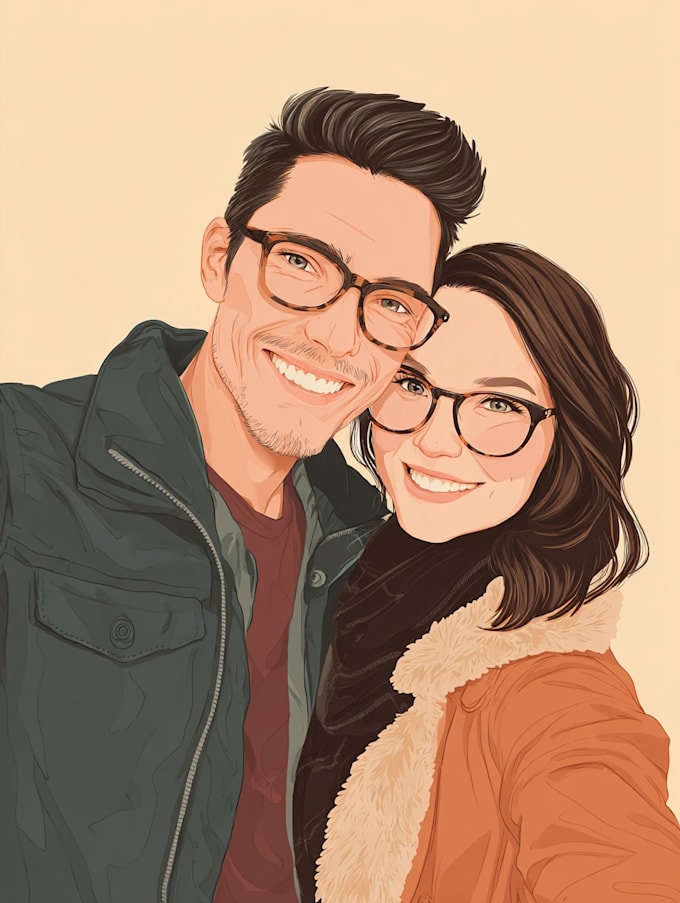 design couple portrait wedding portrait
