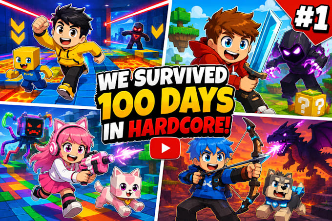 make eye catching cartoon thumbnails