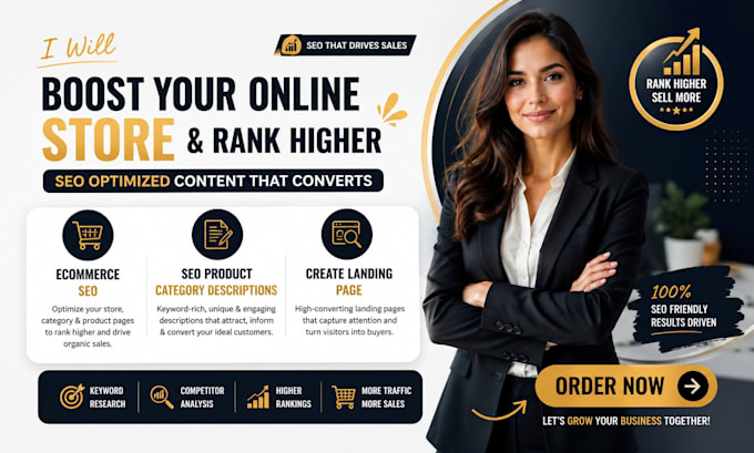 write ecommerce SEO product category descriptions create landing page audit