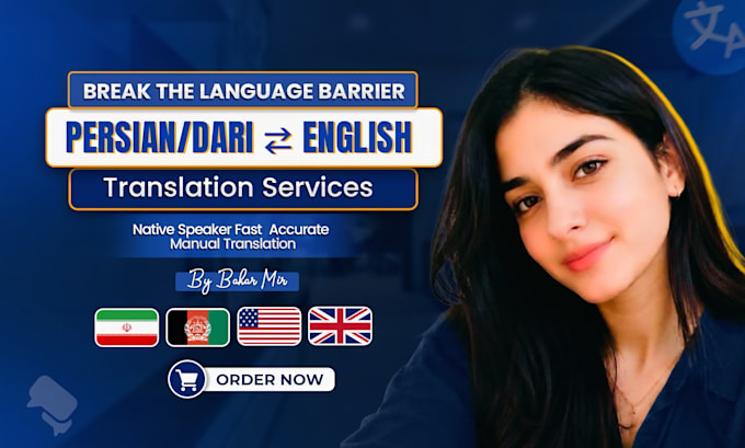 translate english to persian or dari with natural accuracy