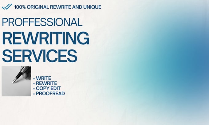 rewrite your copy and make it shine