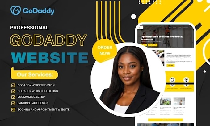 develop godaddy website design redesign godaddy