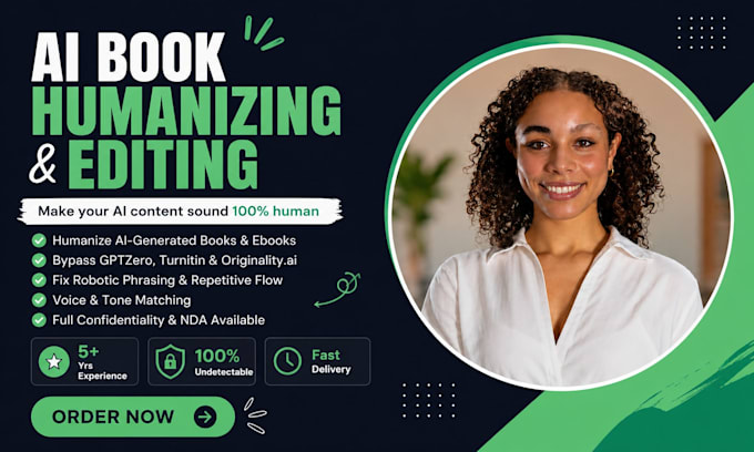 edit, humanize and rewrite your ai generated book, ebook and content