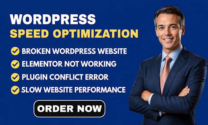 fix wordpress bugs, speed optimization, elementor and plugin errors