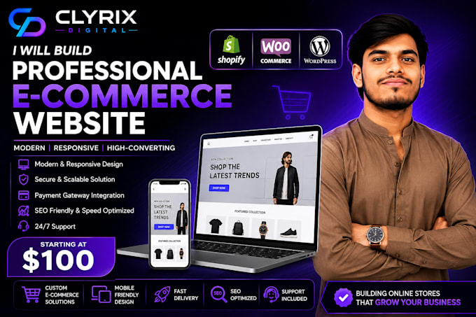 develop a professional ecommerce website that drives sales