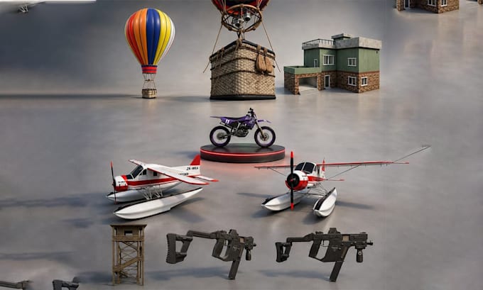 create game ready optimized 3d assets for unreal and unity