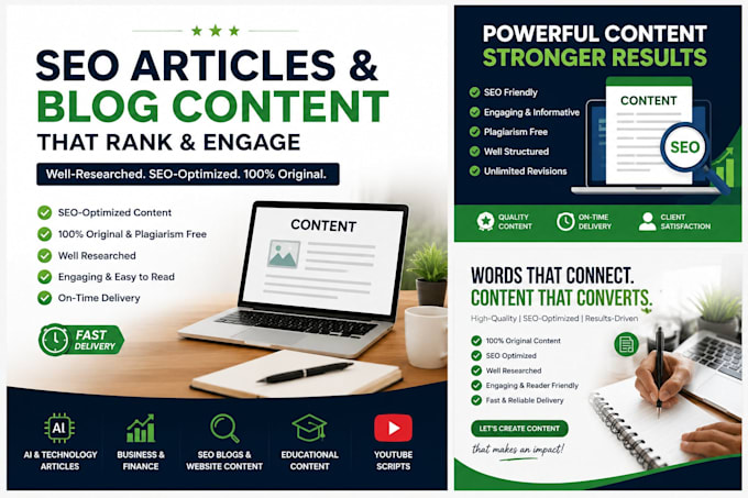 write SEO optimized ai, tech and business articles
