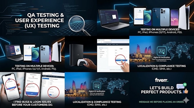 test your website , app from azerbaijan,