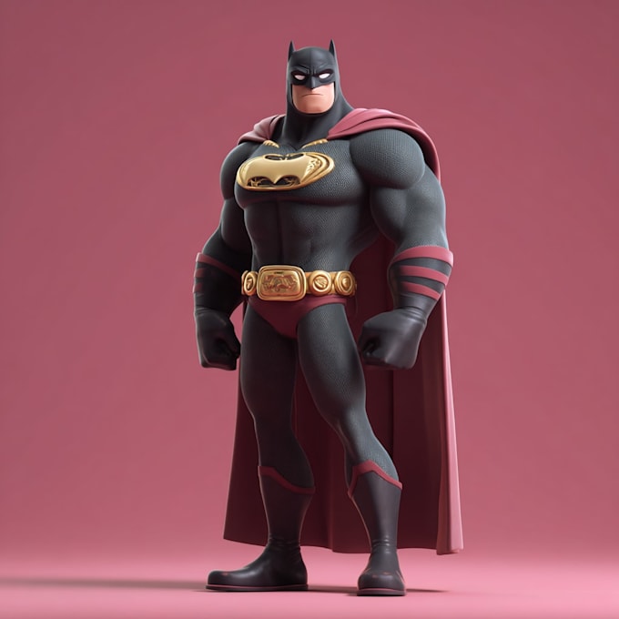 make premium superhero caricature character