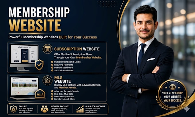 build membership website, lms website and subscription website