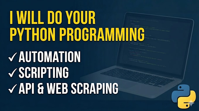 do python programming, automation, scripting and coding