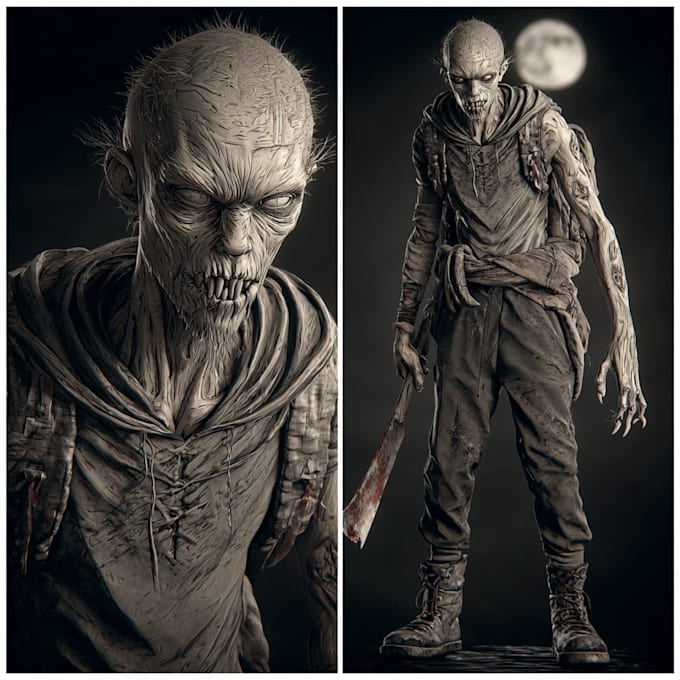 design horror villain character
