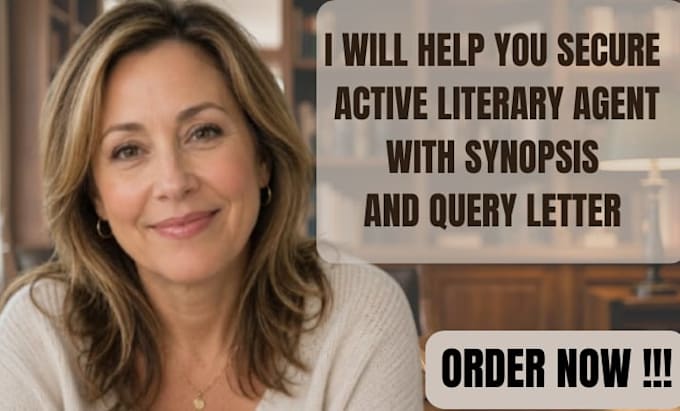 help you secure active literary agent with synopsis and query letter