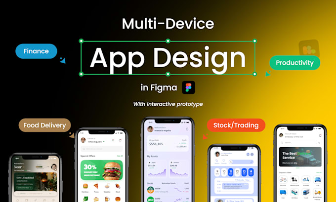 design mobile and web apps in figma with a prototype