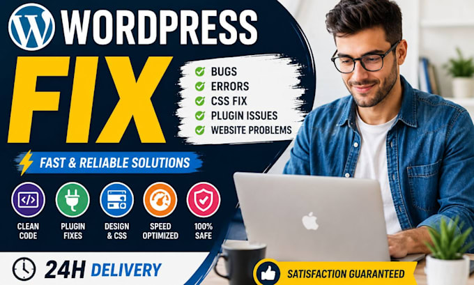 fix wordpress bugs, css issues, plugin errors and website problems