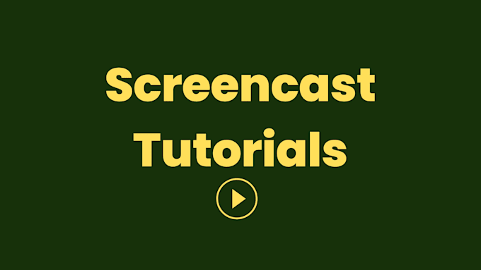 record, edit, and voice over your screencast or tutorial