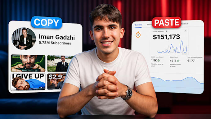 design modern high CTR youtube thumbnails