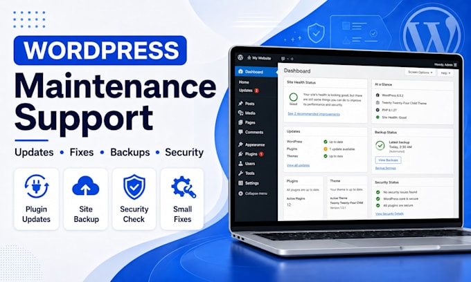 provide wordpress maintenance, support, and updates
