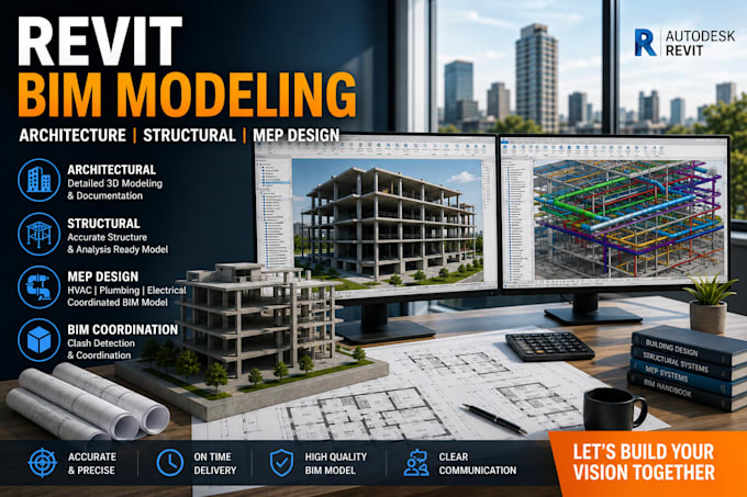 do revit bim modeling for architecture and mep design