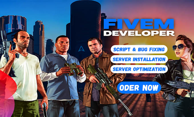 be your fivem developer, qbcore server, esx development with custom script